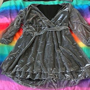 Silver Dress with Black Lining